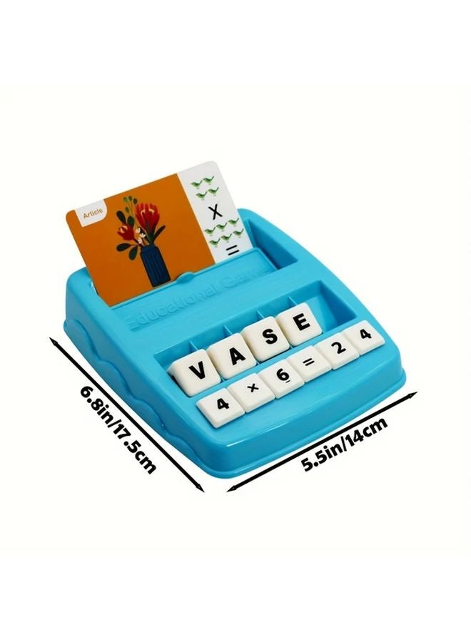 French Word Game Flash Cards 2in1 Matching Letter And Math Learning Toy For Kids Aged 3 Plus - Image 2